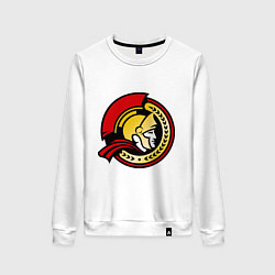 Свитшот хлопковый женский HC Ottawa Senators Alternative, цвет: белый