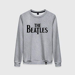 Свитшот хлопковый женский The Beatles, цвет: меланж