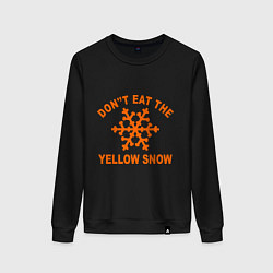 Женский свитшот Dont eat the yelow snow