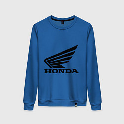 Свитшот хлопковый женский Honda Motor, цвет: синий