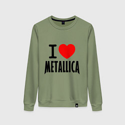 Женский свитшот I love Metallica