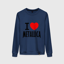 Женский свитшот I love Metallica