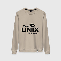 Женский свитшот Make unix, not war