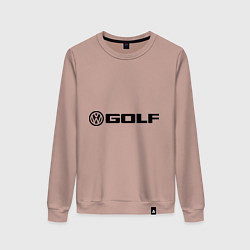 Свитшот хлопковый женский Volkswagen Golf, цвет: пыльно-розовый