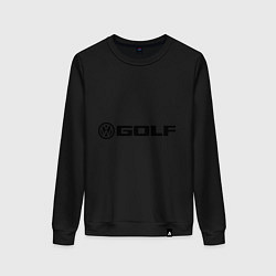 Свитшот хлопковый женский Volkswagen Golf, цвет: черный