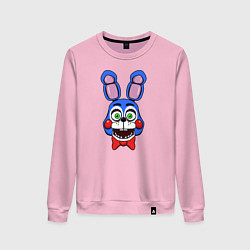 Свитшот хлопковый женский Toy Bonnie FNAF, цвет: светло-розовый