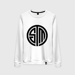 Свитшот хлопковый женский SoloMid, цвет: белый