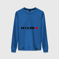Свитшот хлопковый женский Nissan nismo, цвет: синий