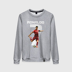 Свитшот хлопковый женский Ronaldo 07, цвет: меланж