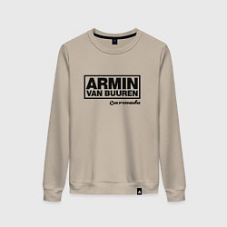 Свитшот хлопковый женский Armin van Buuren, цвет: миндальный