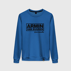 Свитшот хлопковый женский Armin van Buuren, цвет: синий