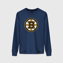 Свитшот хлопковый женский Boston Bruins, цвет: тёмно-синий