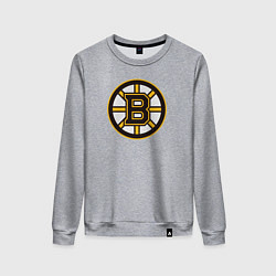 Свитшот хлопковый женский Boston Bruins, цвет: меланж