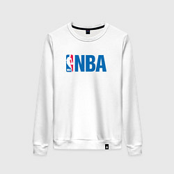 Свитшот хлопковый женский NBA, цвет: белый