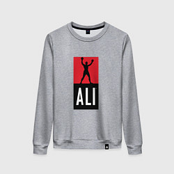 Свитшот хлопковый женский Ali by boxcluber, цвет: меланж