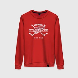 Свитшот хлопковый женский Detroit Red Wings: Est.1926, цвет: красный