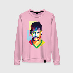 Свитшот хлопковый женский Neymar: fun-art, цвет: светло-розовый