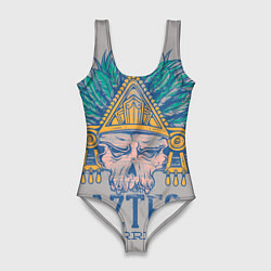 Купальник-боди 3D женский Aztec Warriors, цвет: 3D-принт