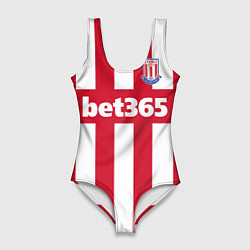 Купальник-боди 3D женский Stoke City FC: Bet365, цвет: 3D-принт