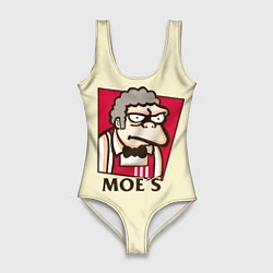 Купальник-боди 3D женский Moe's KFC, цвет: 3D-принт