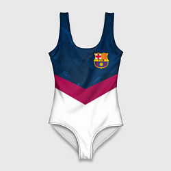 Купальник-боди 3D женский Barcelona FC: Sport, цвет: 3D-принт
