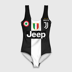 Купальник-боди 3D женский FC Juventus 18-19, цвет: 3D-принт