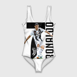 Купальник-боди 3D женский Ronaldo the best, цвет: 3D-принт