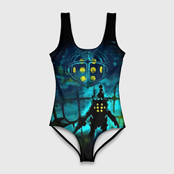 Купальник-боди 3D женский BioShock, цвет: 3D-принт