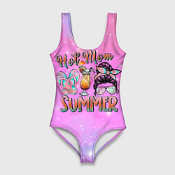 Купальник-боди 3D женский Hot mom Summer, цвет: 3D-принт