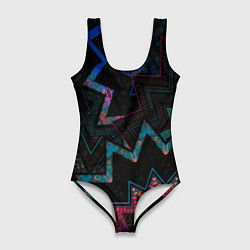 Купальник-боди 3D женский Этнический Узор, цвет: 3D-принт