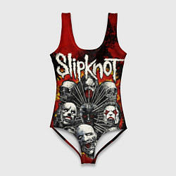 Купальник-боди 3D женский Slipknot rock, цвет: 3D-принт