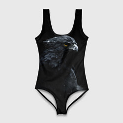 Купальник-боди 3D женский Тёмный орёл, цвет: 3D-принт
