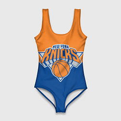 Купальник-боди 3D женский Нью-Йорк Никс НБА, цвет: 3D-принт