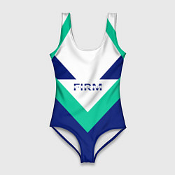 Купальник-боди 3D женский Спорт 90х FIRM, цвет: 3D-принт