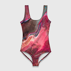 Купальник-боди 3D женский Горный минерал, цвет: 3D-принт