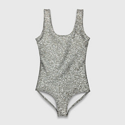 Купальник-боди 3D женский Шипение сломанного телевизора, цвет: 3D-принт