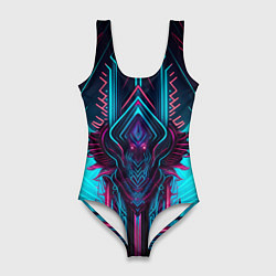Купальник-боди 3D женский Кибернетический узор дракона, цвет: 3D-принт