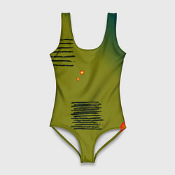 Купальник-боди 3D женский Art chaos, цвет: 3D-принт