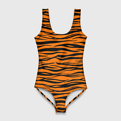 Купальник-боди 3D женский Тигра, цвет: 3D-принт