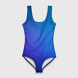 Женский купальник-боди Тёмно-синий градиент