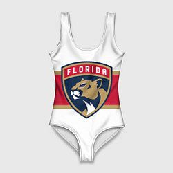 Купальник-боди 3D женский Florida panthers - uniform - hockey, цвет: 3D-принт