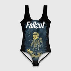 Купальник-боди 3D женский Fallout boy, цвет: 3D-принт