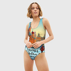 Купальник-боди 3D женский Счастья в новом году, цвет: 3D-принт — фото 2