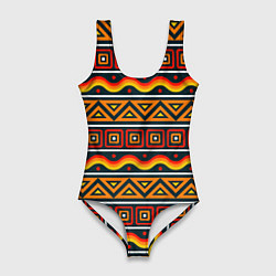 Женский купальник-боди Pattern of africa
