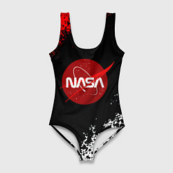 Купальник-боди 3D женский NASA краски спорт, цвет: 3D-принт