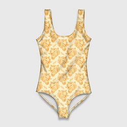 Женский купальник-боди Рычания тигра