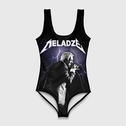 Купальник-боди 3D женский Meladze - Metallica, цвет: 3D-принт