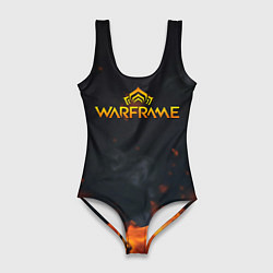 Купальник-боди 3D женский Warframe шутер flame, цвет: 3D-принт