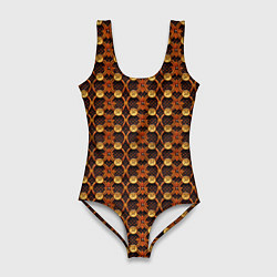 Женский купальник-боди Luxury abstract geometry pattern