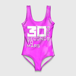 Женский купальник-боди 30 seconds to mars pink